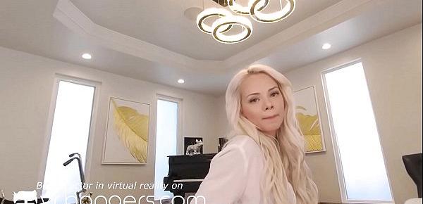  VR BANGERS Blonde teen Elsa Jean fucks piano teacher